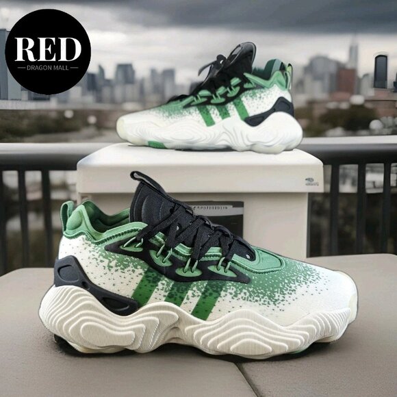 Adidas Trae Young 3 Low Grey Green Basketball Shoes IE2703 - Men's Size 9.5